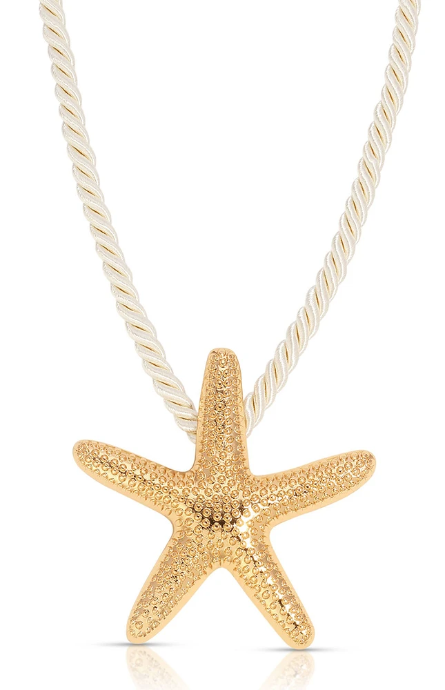 Ettika Starfish Statement Pendant Necklace