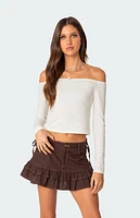 Edikted Rosanne Off The Shoulder Top