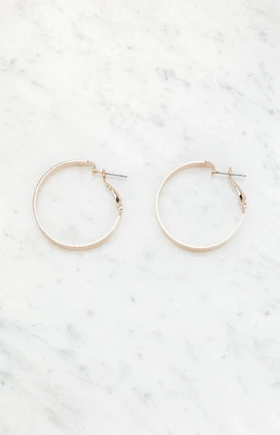 LA Hearts Large Chunky Hoop Earrings