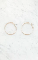 LA Hearts Large Chunky Hoop Earrings