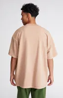 Brown Oversized Terry T-Shirt