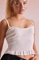 Beverly and Beck Jennie Ruffle Tank Top