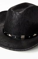 PacSun Distressed Faux Leather Cowboy Hat