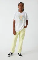 PacSun Kids Yellow Pastel Straight Leg Jeans