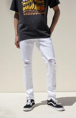 PacSun Skinny White High Stretch Jeans