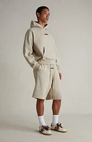 Fear of God Essentials Timber & Cloud White Basketball Fleece Sweat Shorts