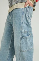 PacSun Light Indigo Extreme Baggy Carpenter Jeans