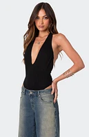 Edikted Deep V Backless Bodysuit