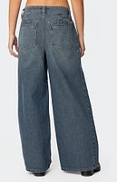 Edikted Hilla Side Split Baggy Jeans