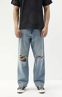 Pacsun Medium Indigo Baggy Panel Jeans