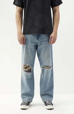 PacSun Medium Indigo Baggy Panel Jeans