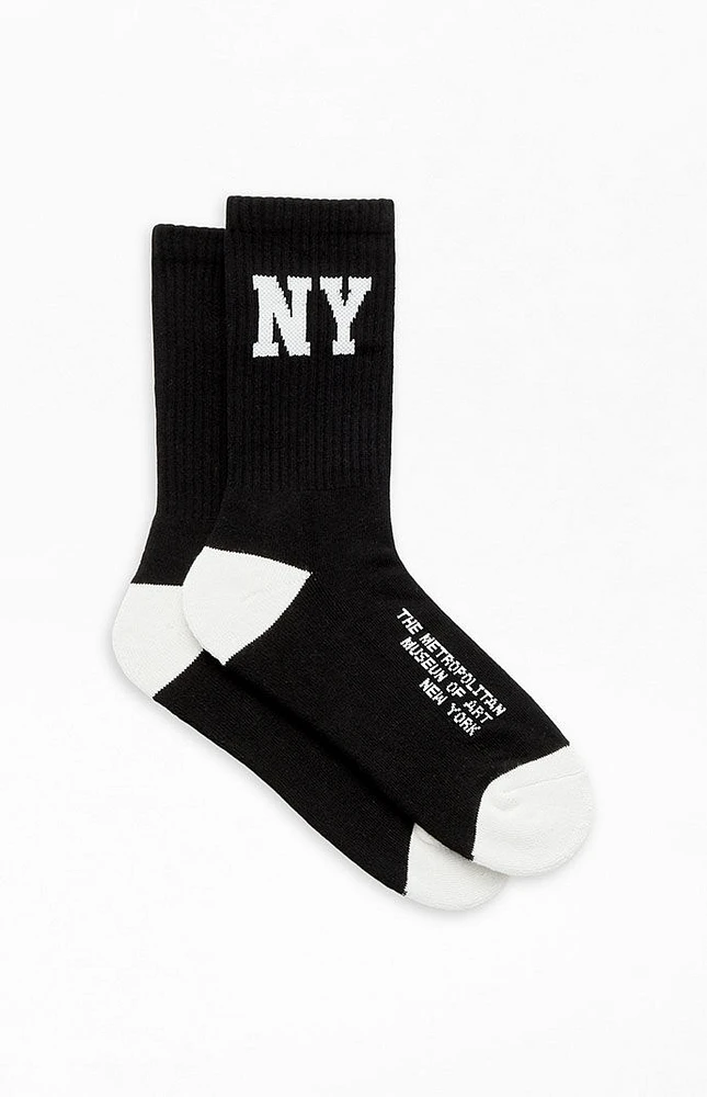 x PacSun Black & White NY Crew Socks