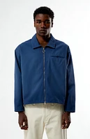 PacSun Blue Washed Canvas Gas Jacket