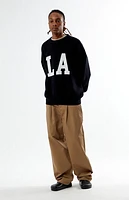 Pacsun Black Los Angeles Crew Neck Sweater