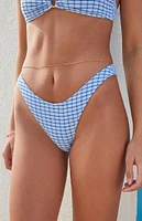 PacSun Jade Textured High Cut Bikini Bottom
