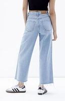 PacSun Light Indigo Cropped Wide Leg Jeans