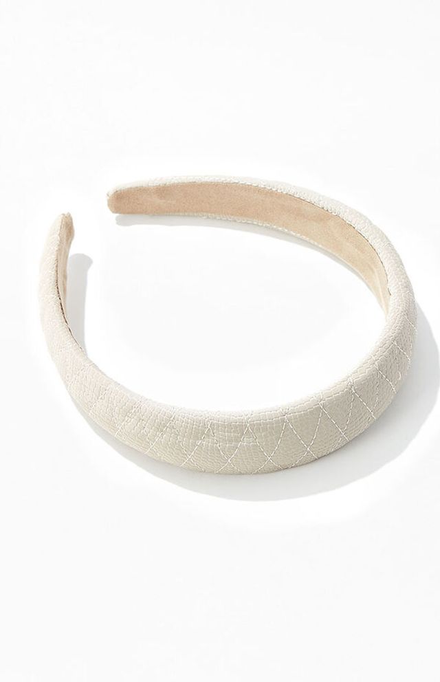 Shiraleah Quilted Faux Leather Headband | Plaza Las Americas