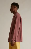 Fear of God Essentials Crimson Heavy Long Sleeve T-Shirt