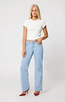 ABRAND Kendall 99 Low Rise Wide Leg Jeans