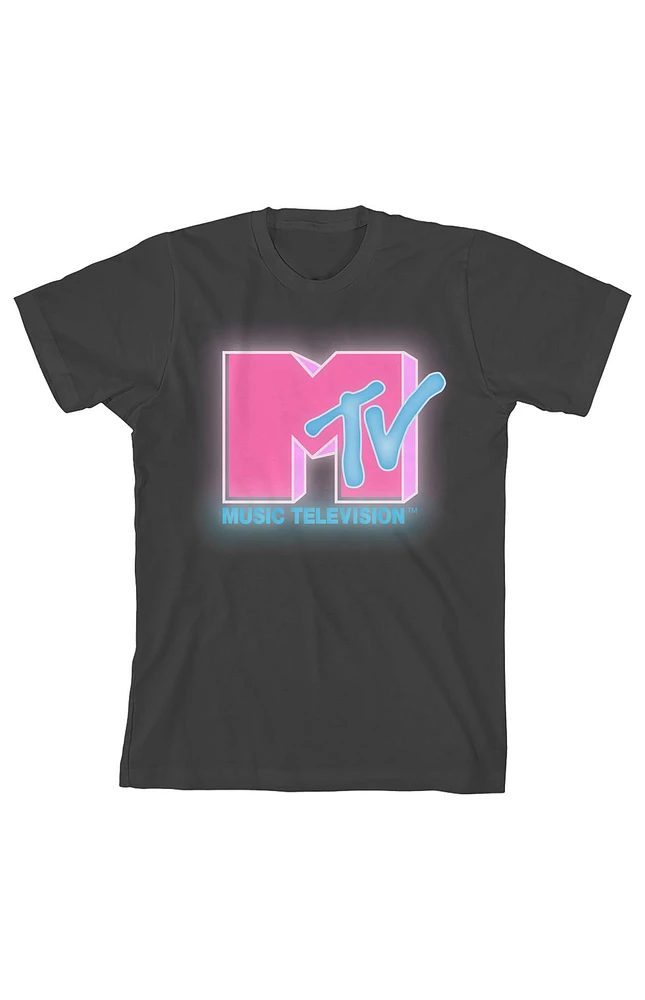 Kids MTV Neon Logo T-Shirt