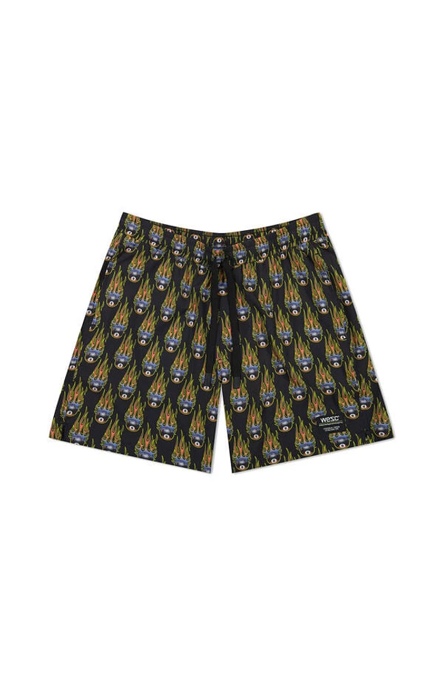 WeSC America Inc 8 Balls OF Fire AOP Austin Shorts