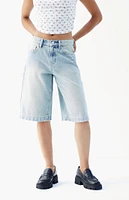 PacSun Light Indigo Extreme Denim Jorts