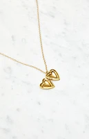 John Galt Gold Heart Locket Necklace