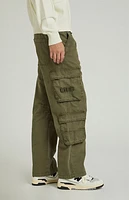 Pacsun Olive Ripstop Baggy Cargo Pants