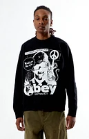 Obey Don't Waste It Crew Neck Sweatshirt