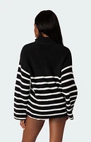 Oversized Quarter Zip Sweater