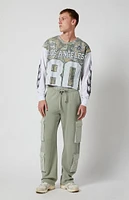 PacSun Gray Baggy Cargo Sweatpants