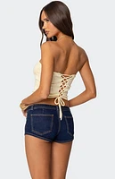 Edikted Belline Knit Strapless Top