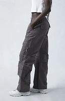 PacSun Purple Elastic Waist D-Ring Cargo Pants