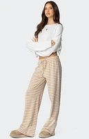 Edikted Jona Stripey Slit Pants
