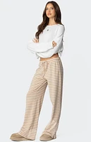 Edikted Jona Stripey Slit Pants