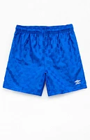 Umbro Kids Blue Checkboard Shorts