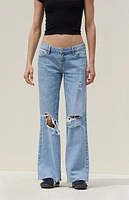 Pacsun Medium Indigo Low Rise Girlfriend Jeans