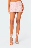 Edikted Makayla Printed Mini Skirt