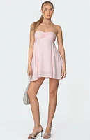 Edikted Pheona Strapless Scarf Mini Dress