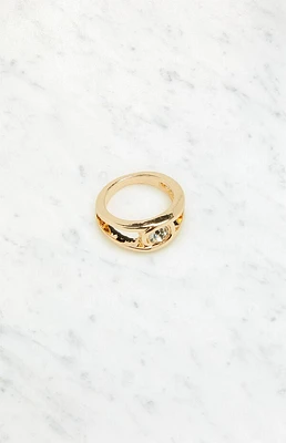 LA Hearts Rhinestone Ring