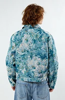 PacSun Blue Daisies Jacquard Jacket