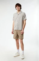 PacSun Woven Striped Camp Shirt