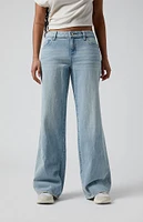 PacSun Casey Low Rise Baggy Jeans Light Indigo