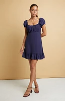 Beverly and Beck Camille Tie Back Mini Dress