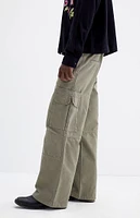 PacSun Olive Extreme Baggy Cargo Jeans