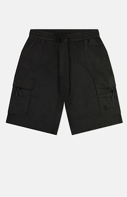 WeSC America Inc Black Nylon Wind Cargo Shorts
