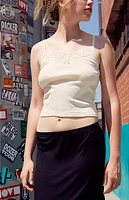 John Galt White Aden Basic Tank Top