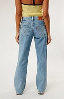 Light Indigo Superlow Flare Jeans