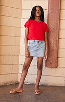 Pacsun Kids Medium Indigo Denim Mini Skirt