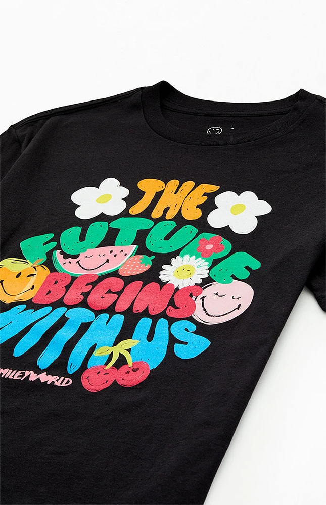 Kids Smiley Future Begins T-Shirt